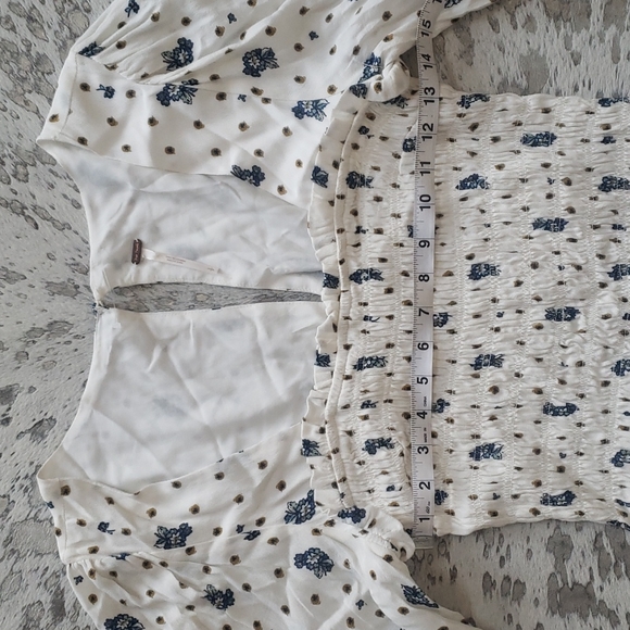 Free People Two Faces Mini Smocked Dress SzS NWOT - Picture 8 of 12